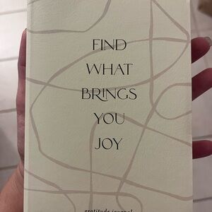 DesignWorks Ink Cream Gratitude Journal with Gold Pen